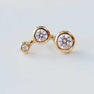 Junipurr Starlight Threadless End Yellow Gold